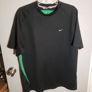 Nike - Men's Athletic Shirt - XL - Black & Green